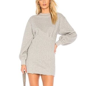 L'Academie Light Gray Long Sleeve Dress